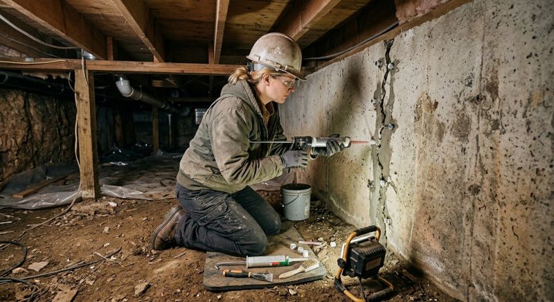 Basement Foundation Repair in Newtown, CT