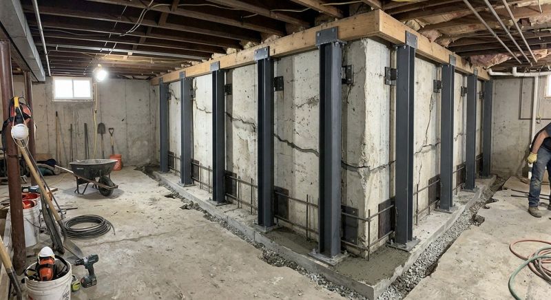Basement Stabilization in Cheshire, CT