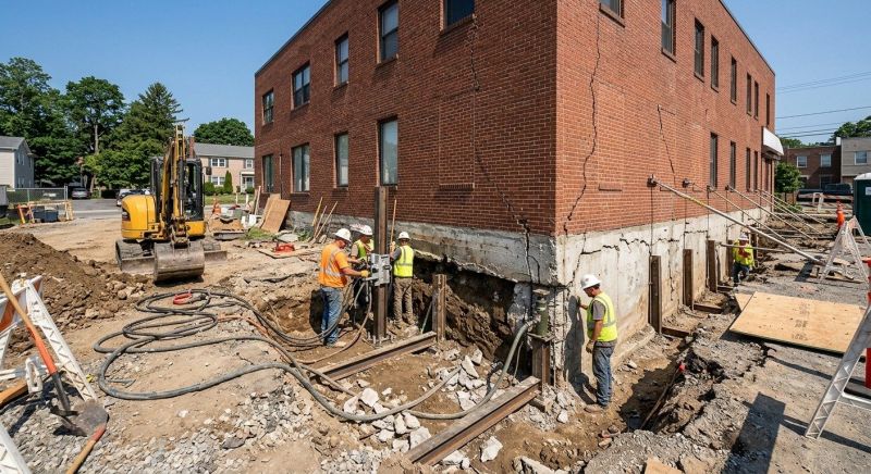 Building Foundation Repair in Madison, CT