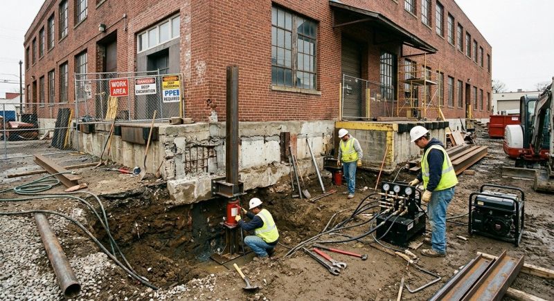 Building Foundation Repair in Sandy Hook, CT