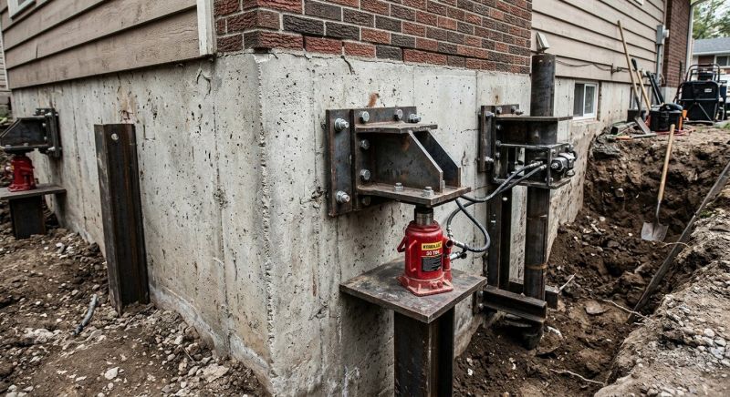 Concrete Foundation Leveling in South Glastonbury, CT