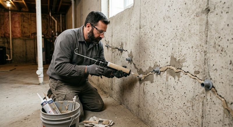 Cracked Foundation Repair in Farmington, CT
