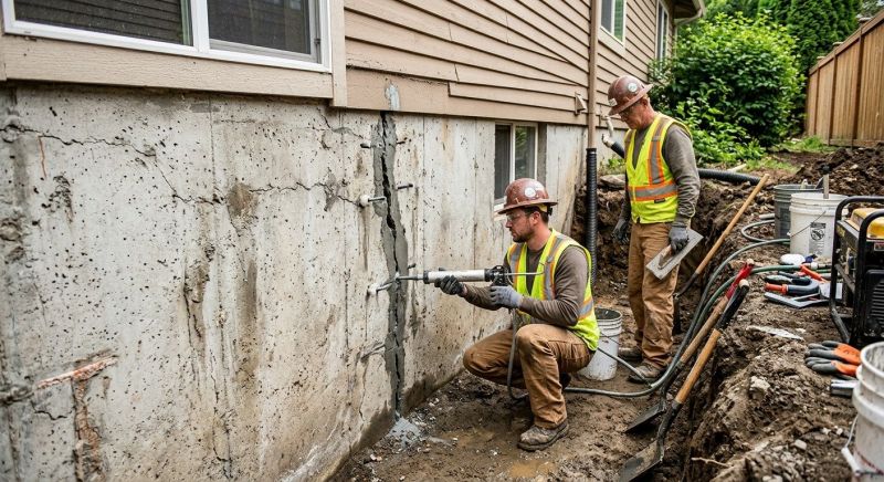 Cracked Foundation Repair in Roxbury, CT