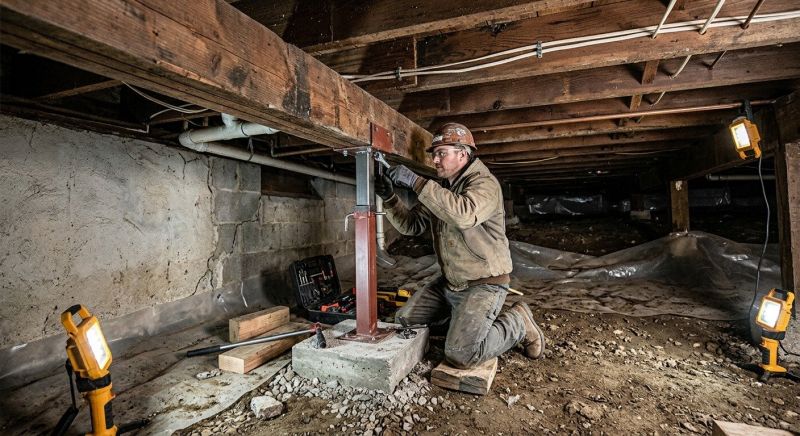 Crawlspace Foundation Repair in East Hampton, CT