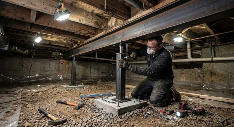 Crawlspace Structural Repair in Cheshire, CT