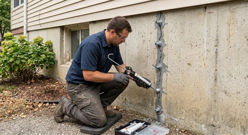 Foundation Crack Sealing in Cheshire, CT