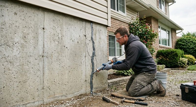 Foundation Crack Sealing in Cheshire, CT