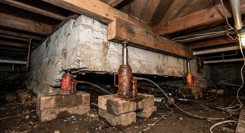 Foundation Jacking in Higganum, CT
