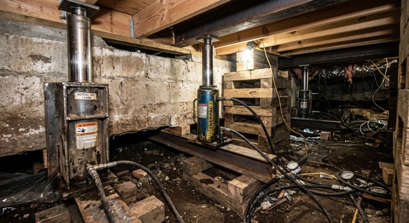Foundation Jacking in Sandy Hook, CT