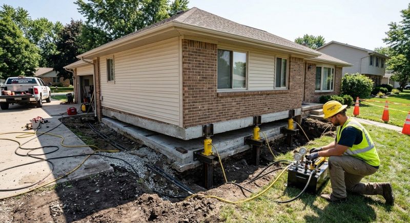 Foundation Lifting in Bloomfield, CT