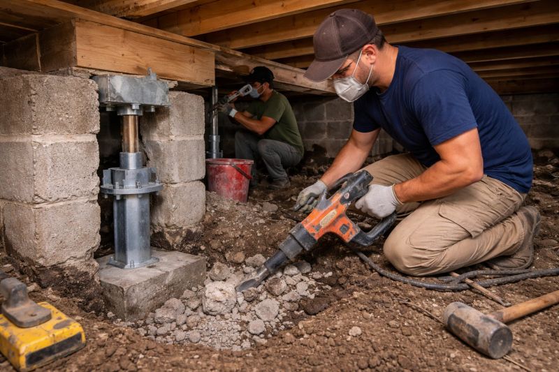 Foundation Pier Repair in Cheshire, CT