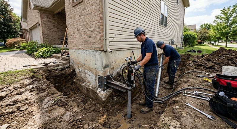 Foundation Settlement Repair in Cheshire, CT