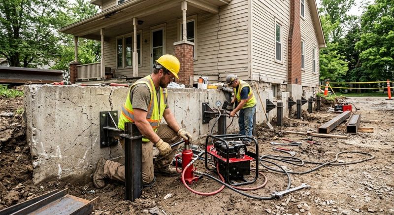 Foundation Stabilizing in East Hampton, CT
