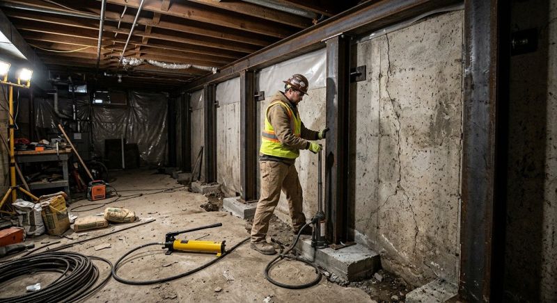 Foundation Stabilizing in South Glastonbury, CT