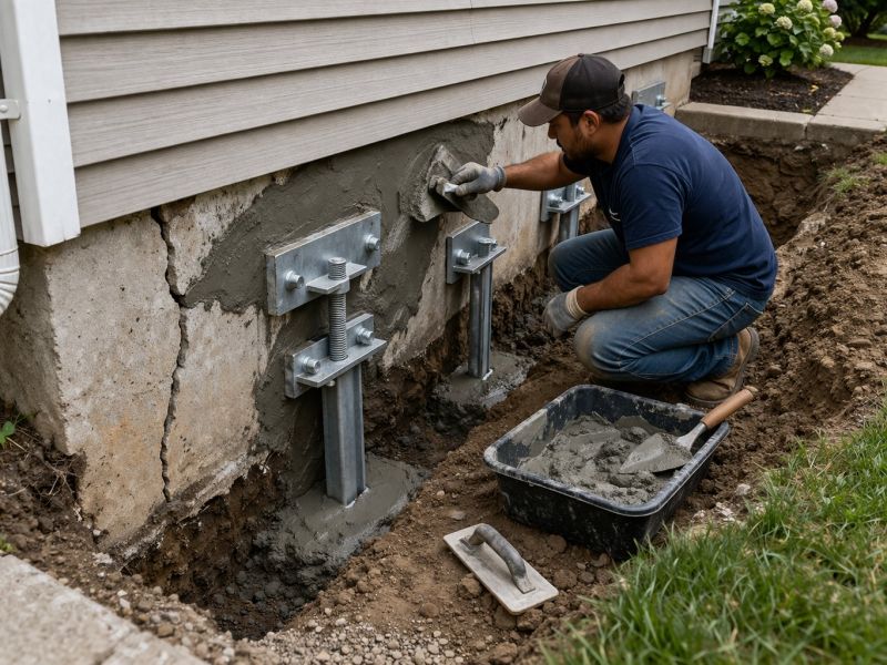House Foundation Repair in Guilford, CT