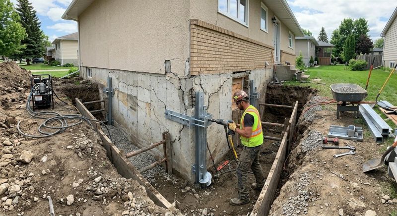 House Foundation Repair in North Haven, CT