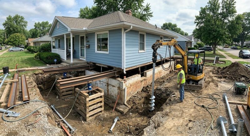 House Underpinning in Cheshire, CT
