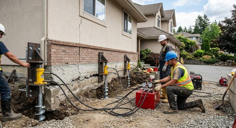 Sinking Foundation Lifting in Cheshire, CT
