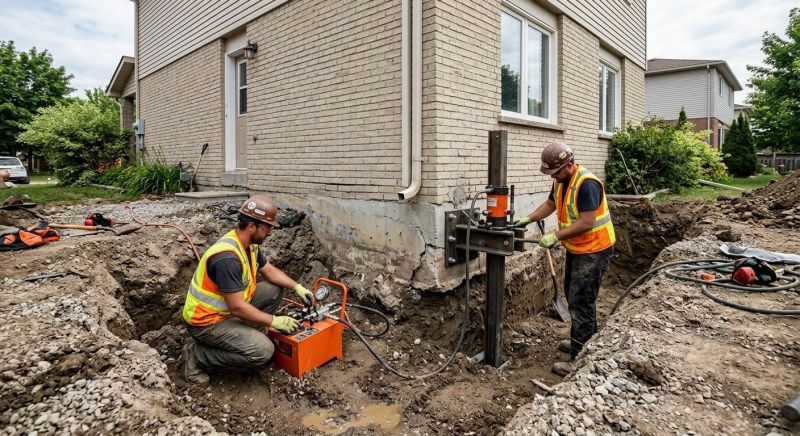 Sinking Foundation Lifting in Cheshire, CT