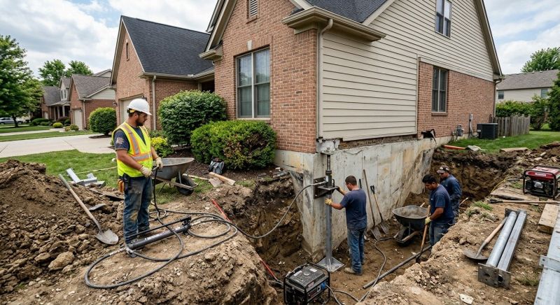 Sinking Foundation Repair in Hamden, CT