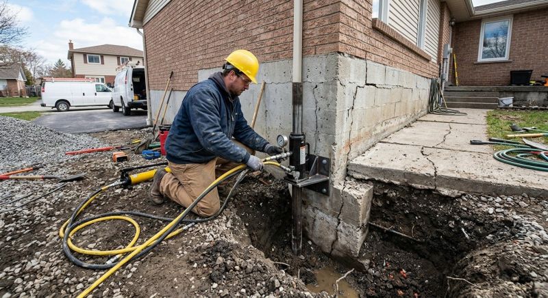 Sinking Foundation Repair in Litchfield, CT
