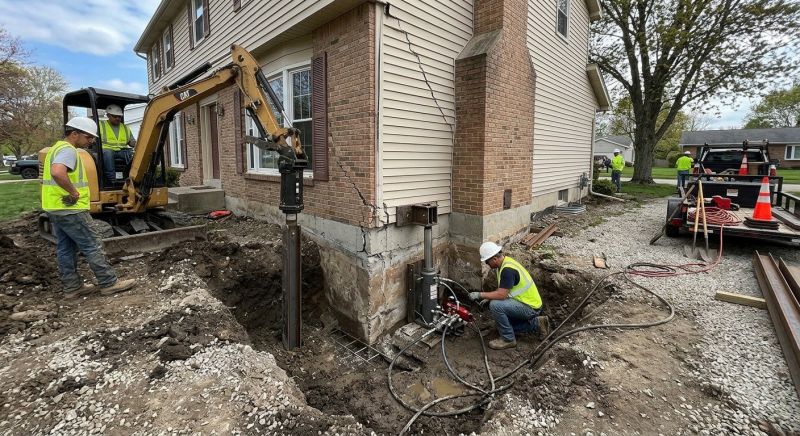 Sinking Foundation Repair in New Britain, CT